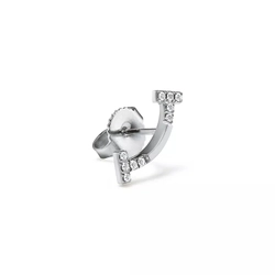 Серьги из белого золота 18k с бриллиантами, Tiffany 💎 T smile New