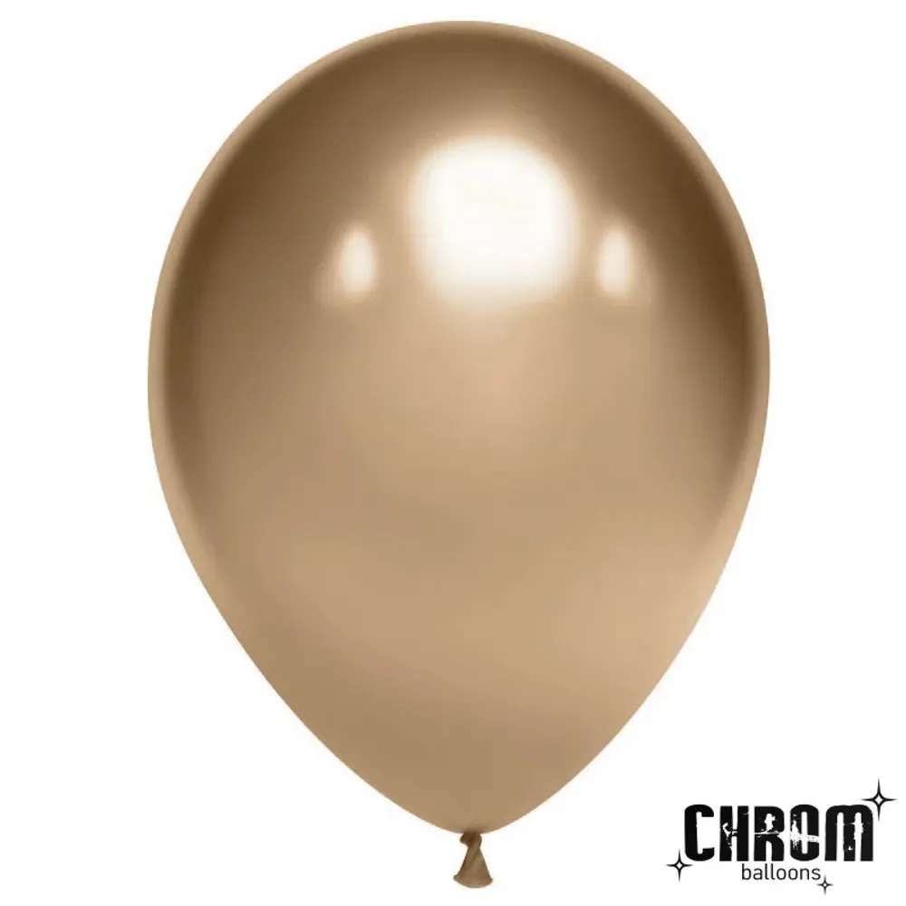 Шар (12''/30 см), Античное золото, хром, 50 шт.