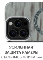 Дизайнерский чехол для IPHONE 16 PRO с поддержкой беспроводной зарядки