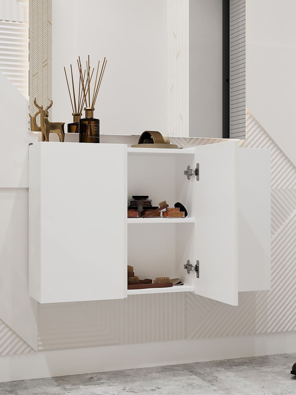 Шкаф универсальный навесной HOME Simple 54*20*30 Черный