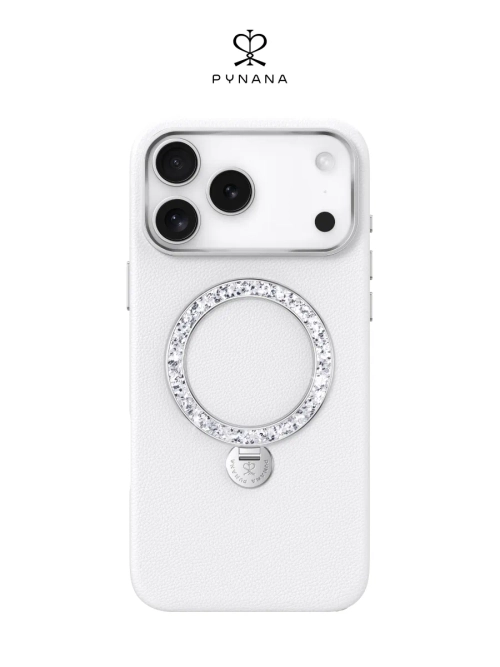 Чехол IPhone 17 Pro Max кожа, алмазная гравировка