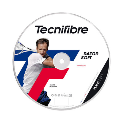 Струны теннисные Tecnifibre Razor Soft 200m String Reel - Grey