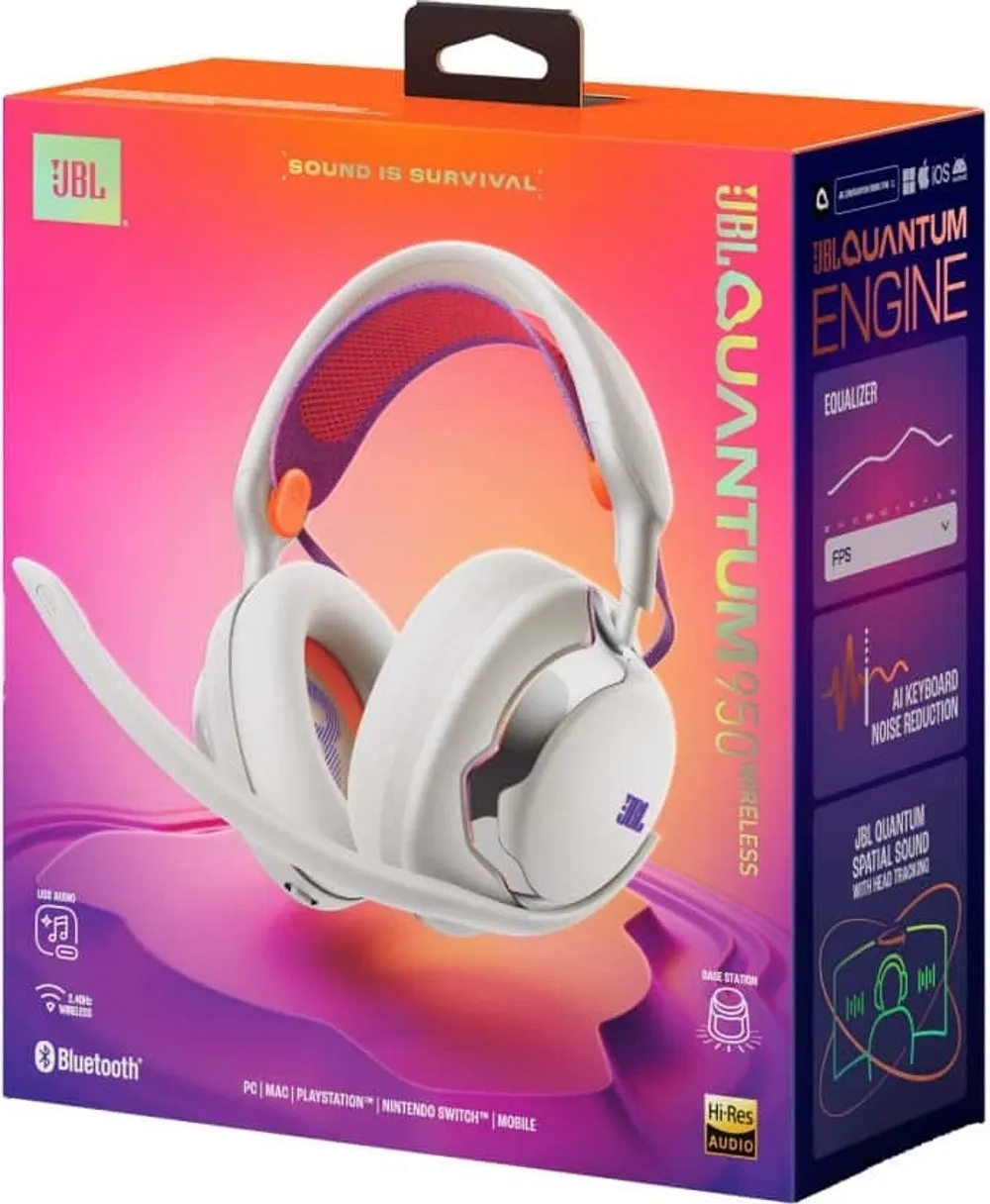 Беспроводные игровые наушники JBL Quantum 950 White - 13