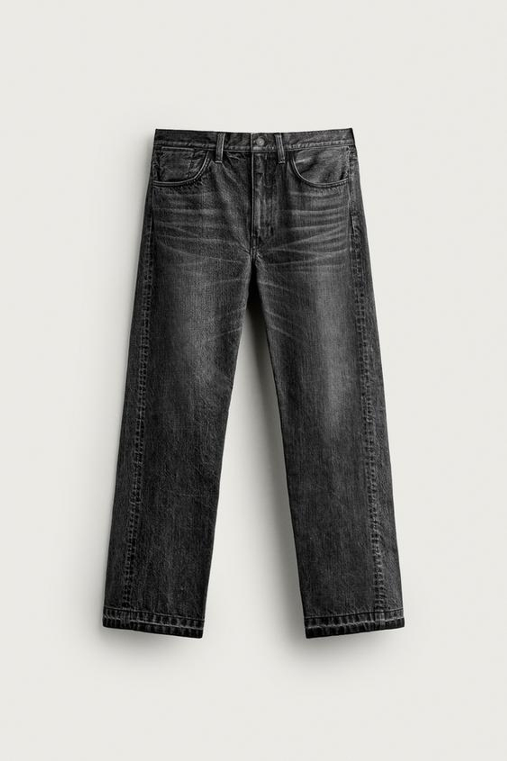 ZARA ДЖИНСЫ STRAIGHT FIT 2026 TANAKA, УГОЛЬНЫЙ