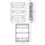 IEK TEKFOR Корпус пласт. ЩРВ-П-54 IP41 бел. дверь