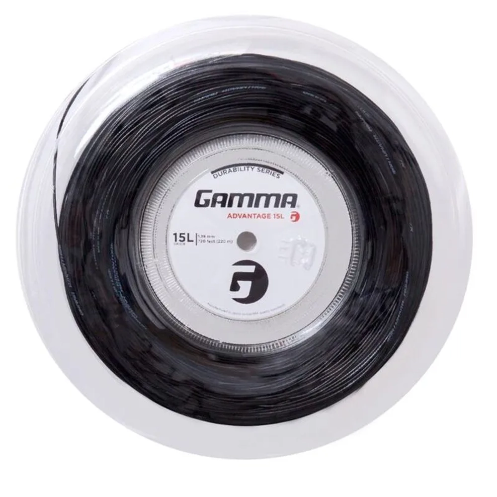 Струны теннисные Gamma Advantage (220 m) - black