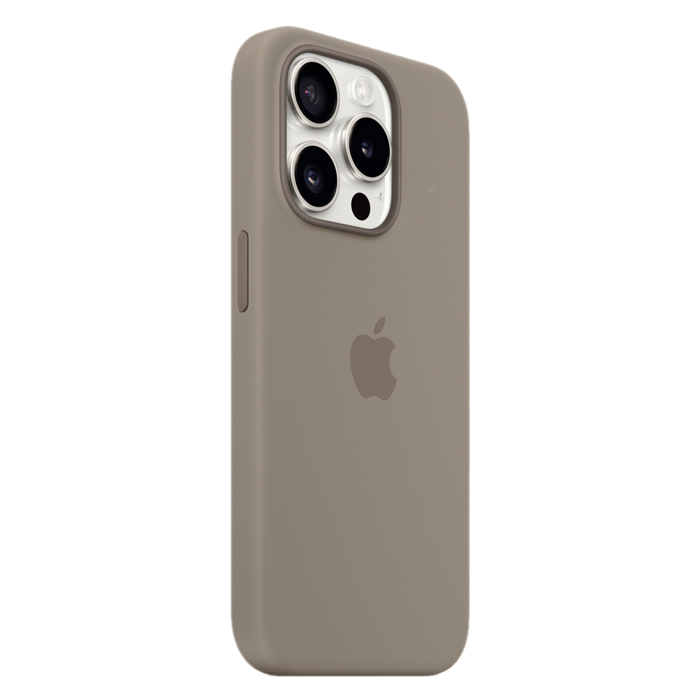 Силиконовый чехол с поддержкой MagSafe Apple Silicone Case для iPhone 15 Pro, Clay (Пепельно-коричневый)