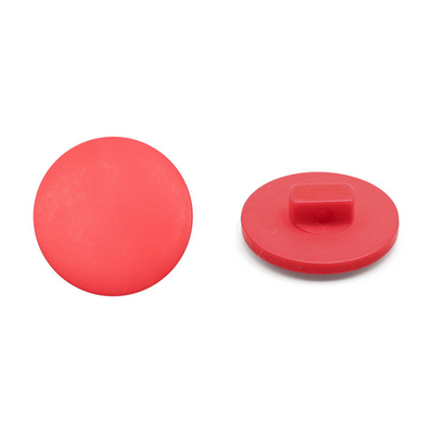 Пуговицы на ножке 28L=18 мм, пластик (Coral (коралловый)), NE68, 48 шт