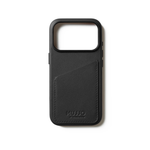 Кожаный чехол Mujjo Wallet Leather Case с карманом для карт для iPhone 17 Pro Black