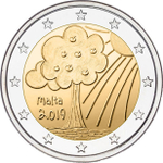 2 евро Природа и окружающая среда. Мальта. 2019 год