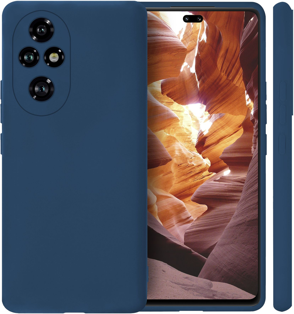 Мягкий Soft Touch чехол из силикона для HONOR 200 PRO с бархатной подкладкой