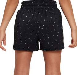 Шорты для девочки теннисные Nike Dri-Fit One High-Waisted Woven Training Shorts - black/white