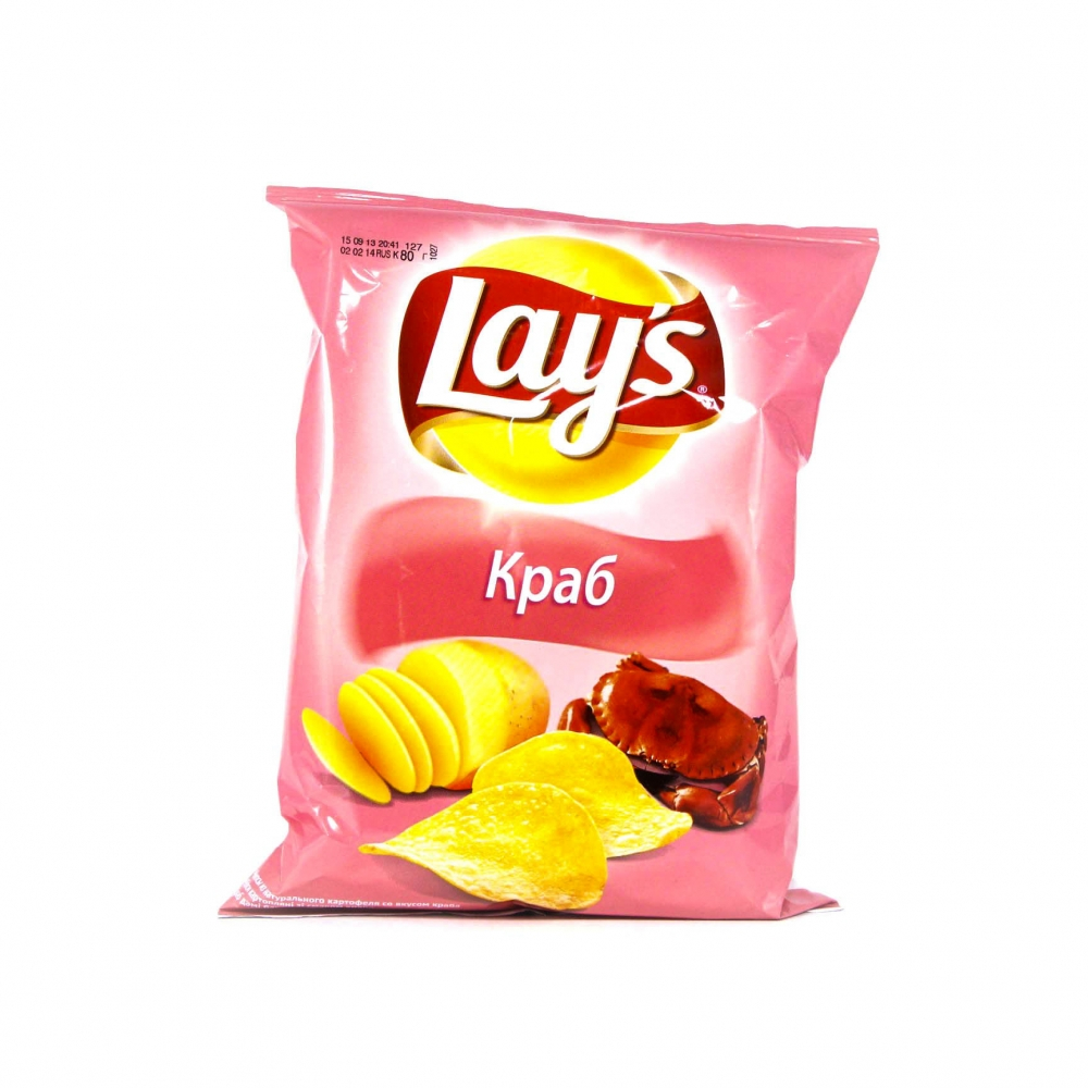 Чипсы Lays 70 гр Краб (25)