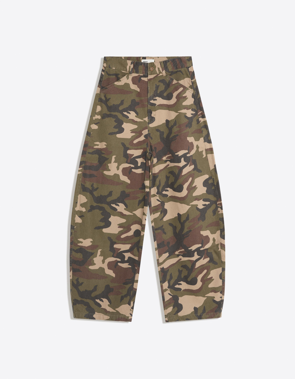 Мужские брюки baggy fit с принтом - BERSHKA