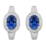 Серьги с Сапфиром и Бриллиантами, Е0143-001/2