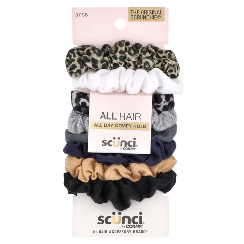 Scunci, Scrunchie®, ассорти, 8 шт.