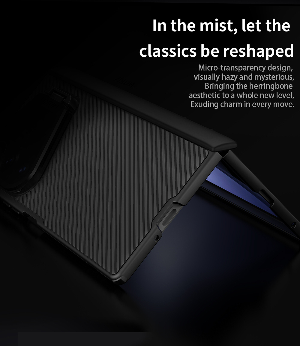 Чехол черный с MagSafe для смартфона Samsung Galaxy Z Fold 8 Ultra, серия CamShield Prop Magnetic (версия с прозрачной крышкой объектива) от Nillkin