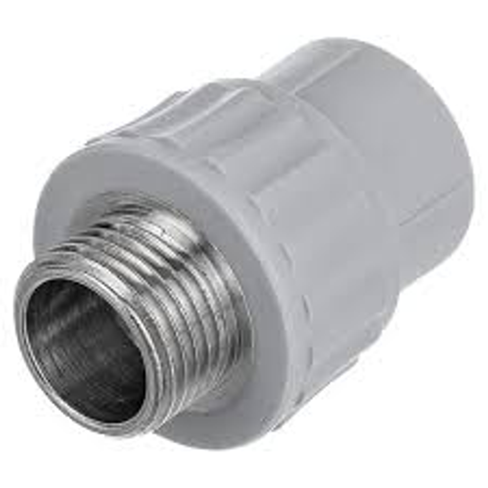 Муфта с метал. нар/рез. 25х3/4" серая FIRAT