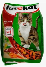 Корм д/кошек KITEKAT сухой полнорационный Мясной пир (Россия) 15кг