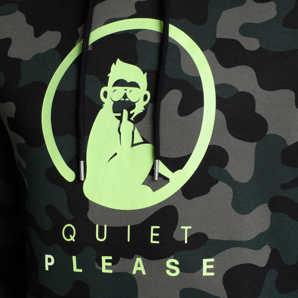 Мужская кофта теннисная Quiet Please AOP Camou Advantage Logo Hoody Men - Khaki, Olive