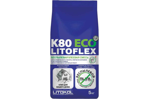 Клеевая смесь Litokol Litoflex K80 Eco серый