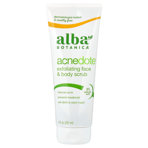 Alba Botanica, Acndode®, отшелушивающий скраб для лица и тела, 237 мл (8 жидк. унций)