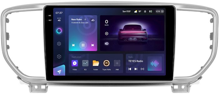 Магнитола для KIA Sportage 4 2018-2022 (без штатной КЗВ) - Teyes CC3-2K монитор 9.5" 2K QLED на Android 10, Быстрая, CarPlay, 4G SIM-слот