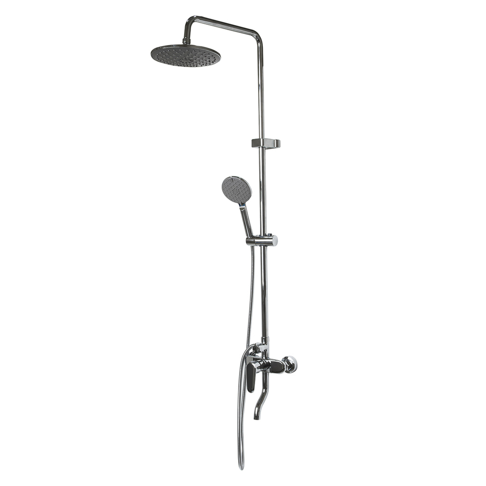 Душевая система 40к MIXLINE МЛ2416 (ML2416) излив лейка 3 позиции +лейка "Тропический душ" ХРОМ
