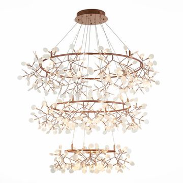Люстра подвесная LED 486*0,5W 3500K SL379.203.486 медный/белый Rafina ST-Luce