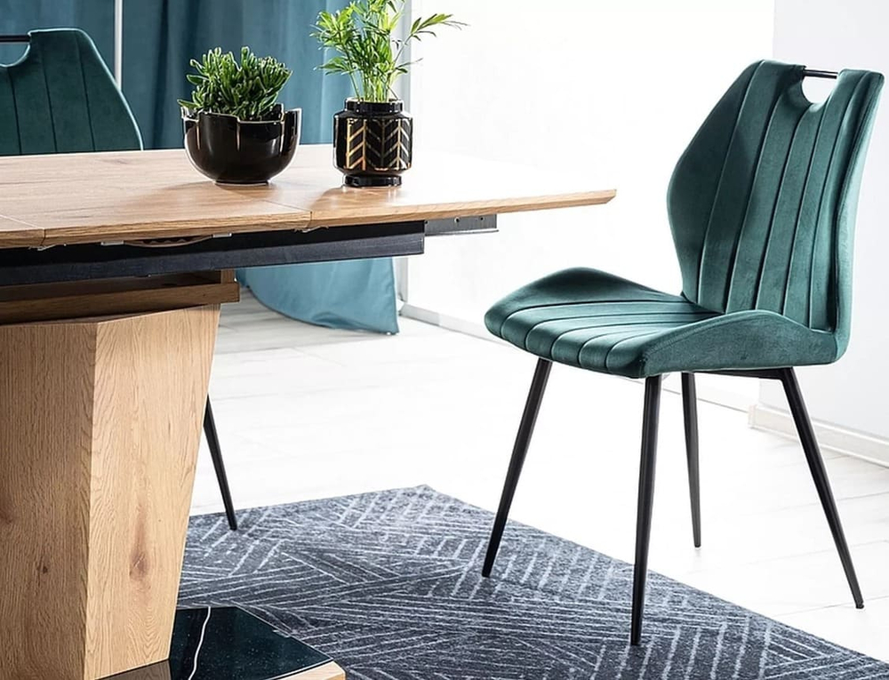 Стул SIGNAL ARCO Velvet Bluvel 78 зеленый/черный