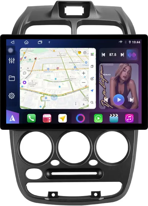 Магнитола для Hyundai Accent 2000-2011 (рамка 1 кнопка) - FarCar GX877 монитор 13" 2K QLED на Android 14, S500+TS20, Быстрейшая, CarPlay, 4G SIM-слот
