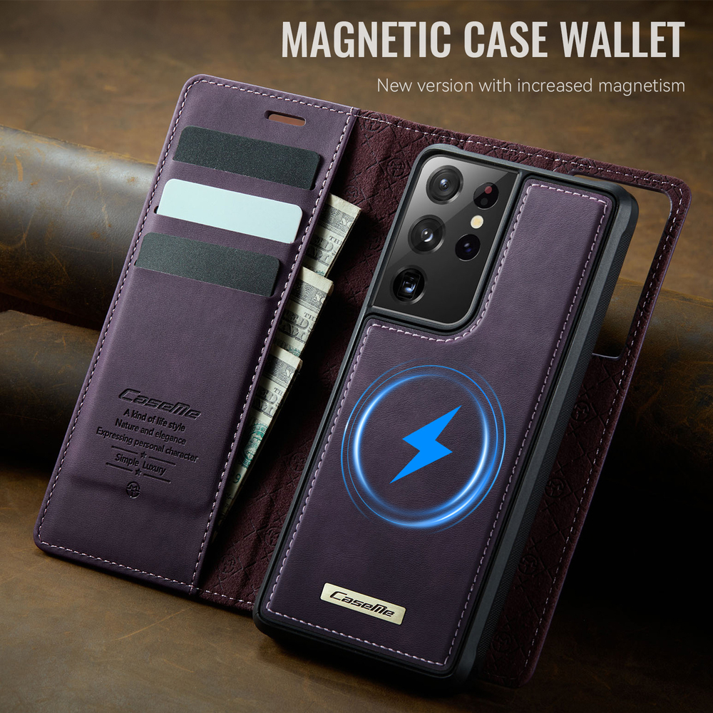 Чехол-кошелек CaseMe 2 in 1 MagSafe Samsung Galaxy S21 Ultra