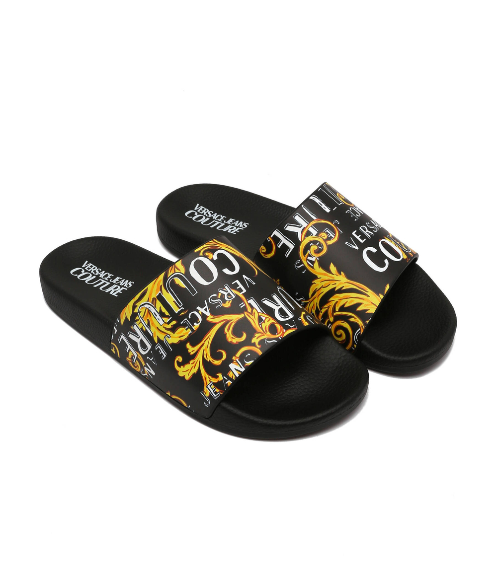 Шлепанцы Versace Jeans Couture - черный(74VA3SQ3ZS631)