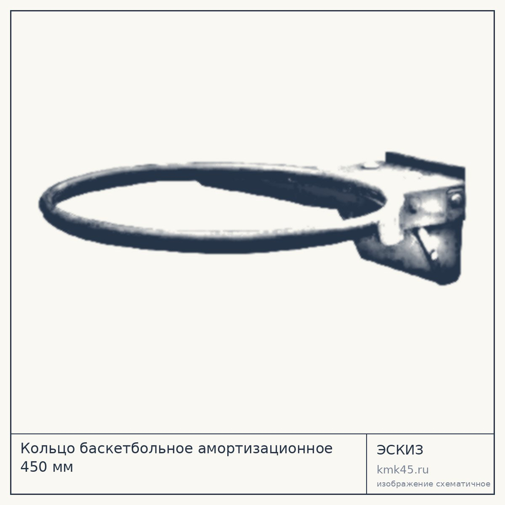 Кольцо баскетбольное амортизационное 450 мм — от 43 000 ₽