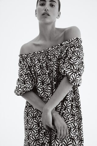 Платье с завязками — короткие рукава - H&M