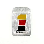 Наклейка Germany 1 объемная полиурентановая (Флаг Германии 8х12см). Желтый, красный, черный цвет
