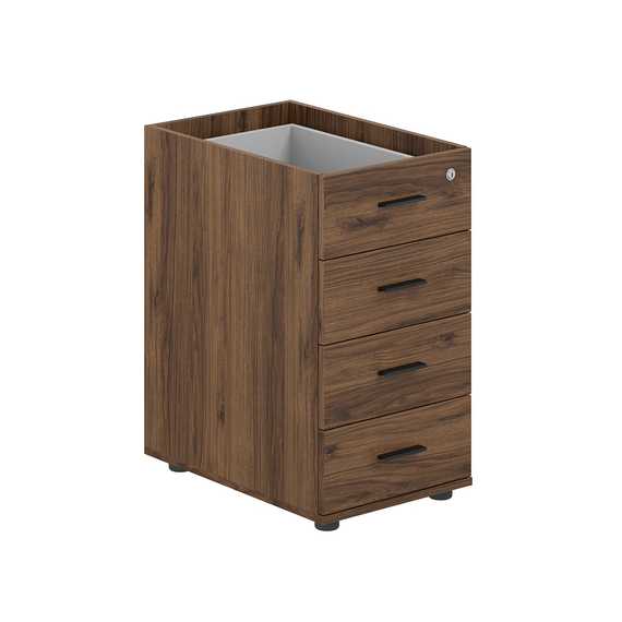 Тумба приставная Сигма 400х600х725 с 4 ящ., с замком без топа SG.521