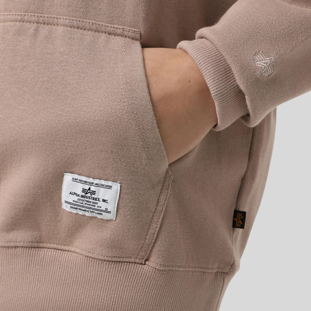 Толстовка Alpha Industries Essential French Terry Hoodie Gen II Atlas Khaki (Бежевый)