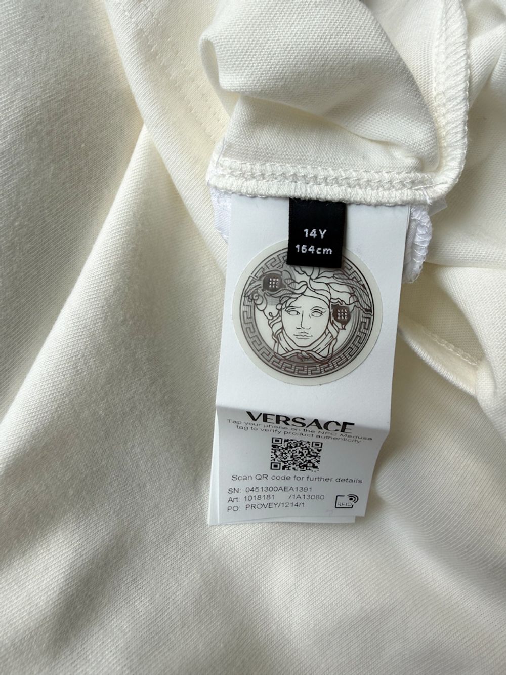 Новая хлопковая футболка Versace, 164