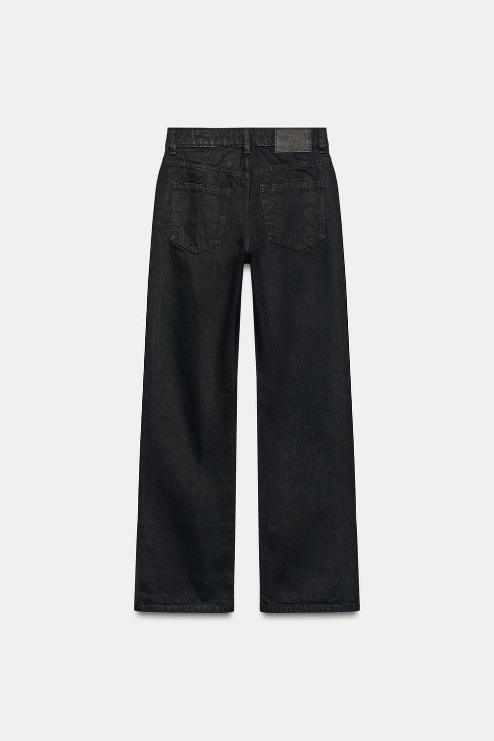 ZARA ДЖИНСЫ Z1975 REGULAR FIT LONG LENGTH С ВЫСОКОЙ ПОСАДКОЙ, ЧЕРНЫЙ