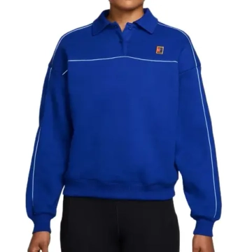 Женская Кофта теннисная Nike Court Collection Heritage Fleece - old royal