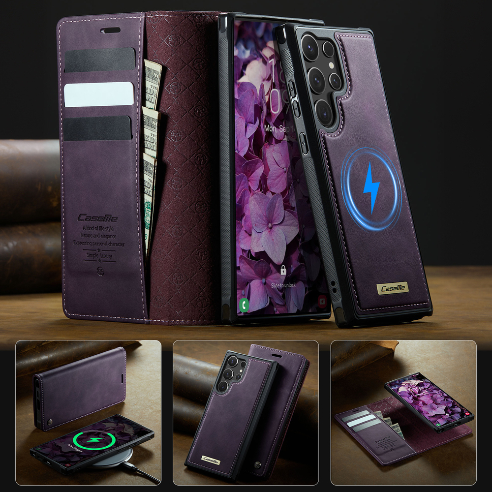 Чехол-кошелек CaseMe 2 in 1 MagSafe Samsung Galaxy S25 Ultra