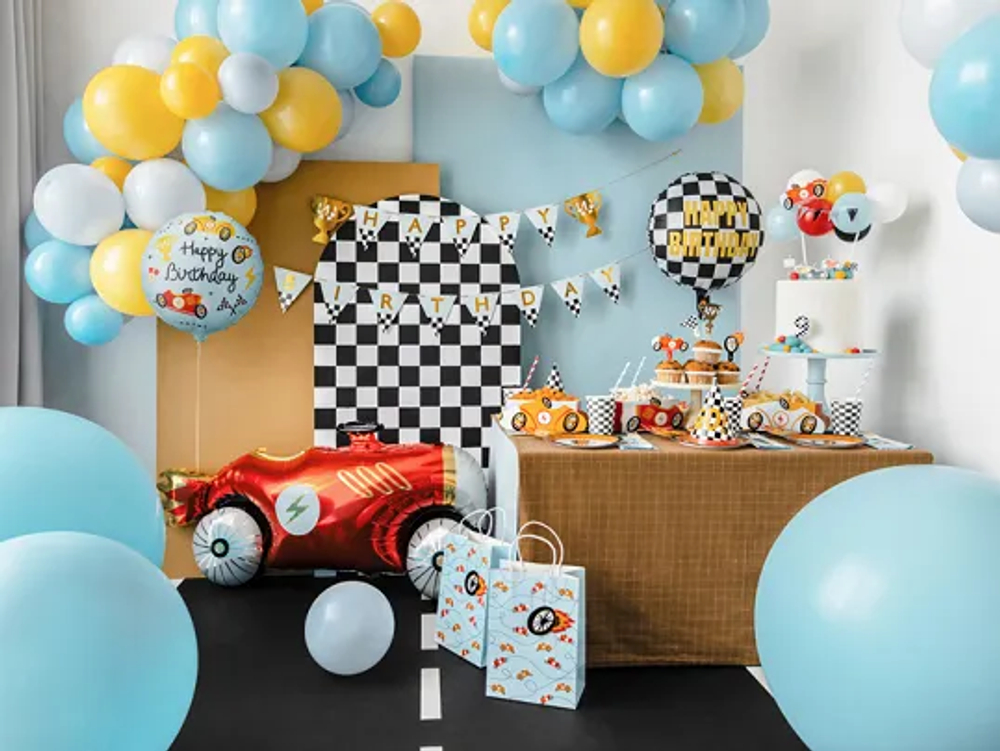 Шар "С Днем Рождения" [Happy Birthday] "Гонки" (35 см)