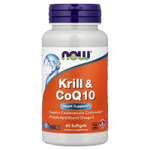 NOW Foods, масло криля с коэнзимом Q10, 60 капсул