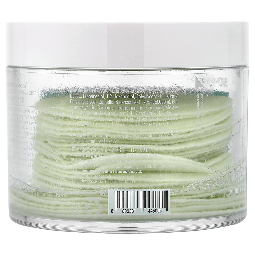 Neogen, Bio-Peel, диски для пилинга, зеленый чай, 30 шт., 200 мл