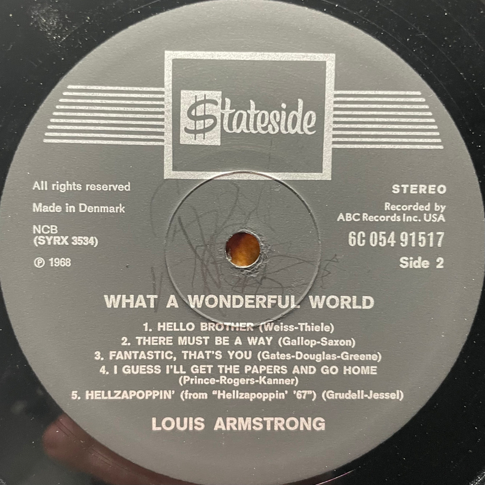 Louis Armstrong ‎– The Best Of Louis Armstrong (Дания 1968г.)
