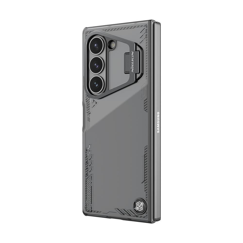 Чехол тонированный прозрачный от Nillkin с металлической откидной крышкой на Samsung Galaxy Z Fold 6 5G, серия Iceblade Fold Case