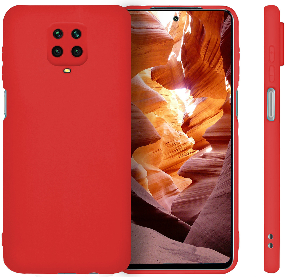 Мягкий Soft Touch чехол из силикона для XIAOMI REDMI NOTE 9 PRO / 9S / POCO M2 PRO с бархатной подкладкой