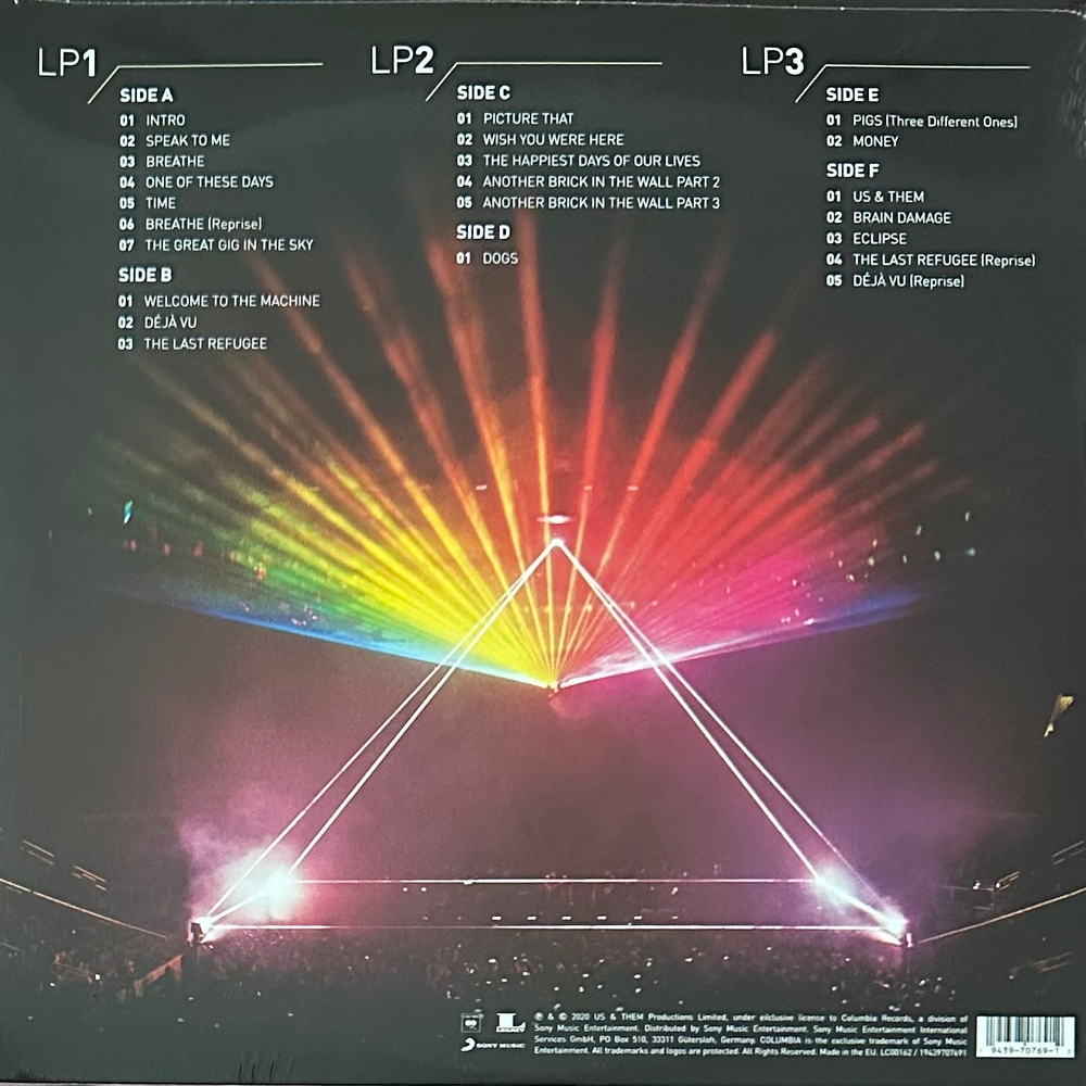 Roger Waters ‎– Us + Them 3LP (Европа 2020г.)