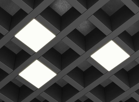 Светильник LED FTP Грильято Домино х3 50х50 (35х35) 6Вт 3000К IP20 330Лм DARKLUM